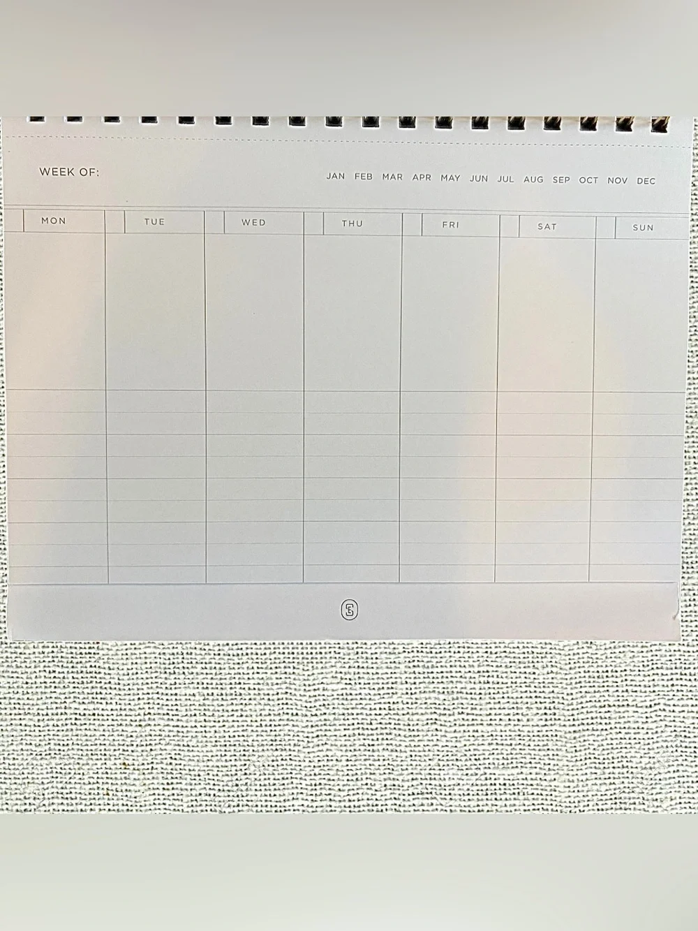 Fringe Weekly Desk Planner Calendar Organizer New